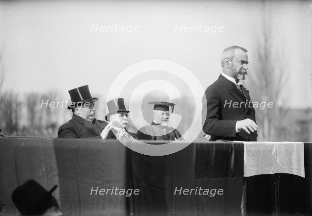 Jules J. Jusserand, Ambassador From France, Soldiers And Sailors Monument, Annapolis, 1911. Creator: Harris & Ewing.