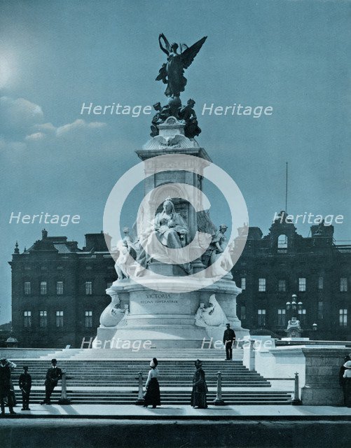 The Queen Victoria memorial, Buckingham Palace, London, 1911-1912.Artist: FGO Stuart
