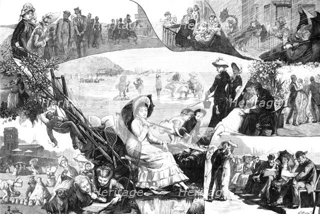 Sketches at Scarborough, 1881. Creator: W. I. Mosses.