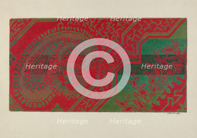 Carpet, c. 1940. Creator: Merkley, Arthur G..