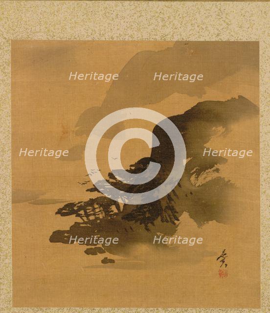 Leaf from Album of Seasonal Themes: Quail in Grass, 1847. Creator: Shibata Zeshin (Japanese, 1807-1891).