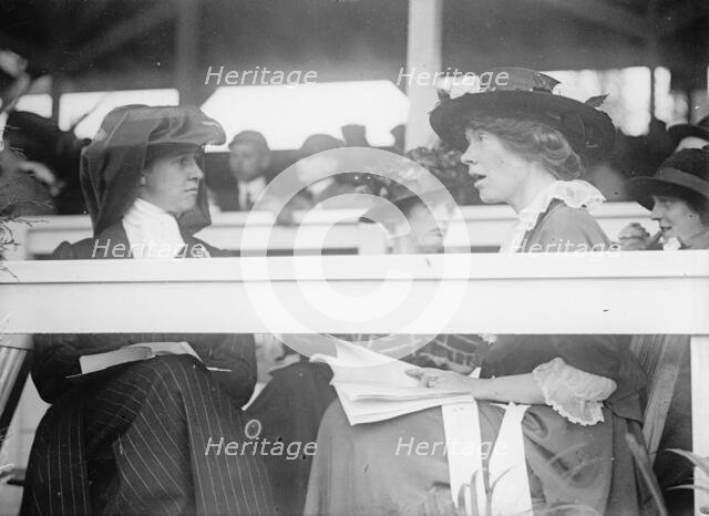 Hitt, Mrs. William F., Nee Katharine Elkins - Horse Show, 1914. Creator: Harris & Ewing.