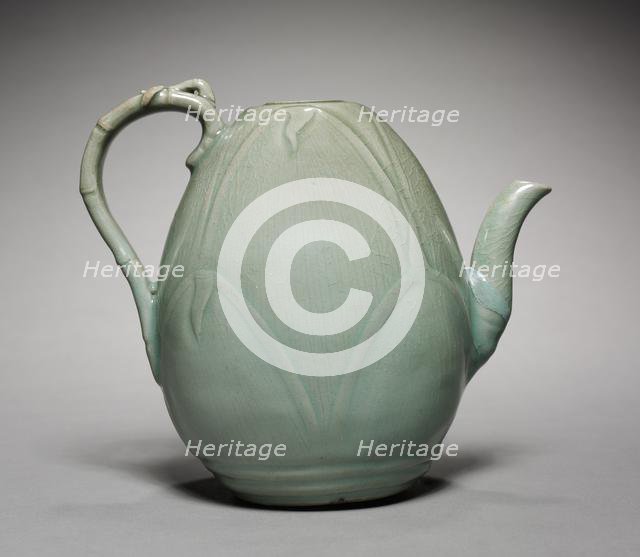 Wine Ewer with Incised Bamboo Shoot Design, 1100s. Creator: Unknown.