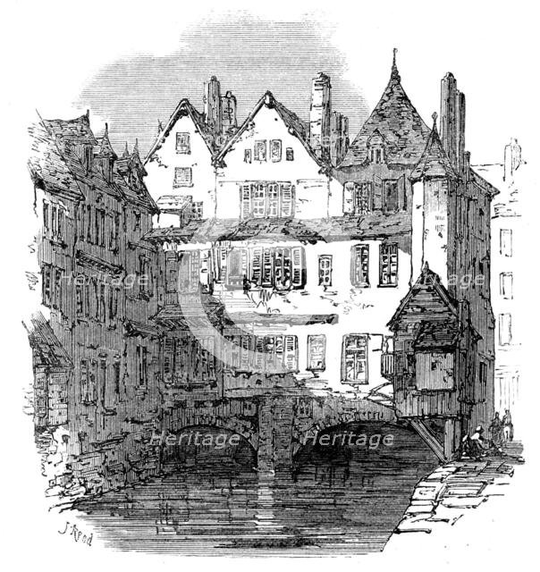 On the canal, Abbeville, 1871. Creator: Unknown.