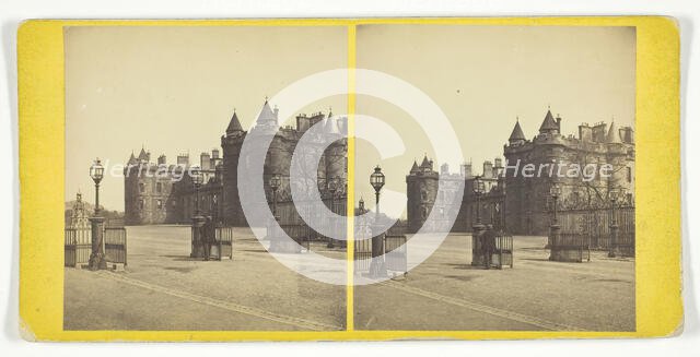 Holyrood Palace, Mid 19th century. Creator: George Washington Wilson.