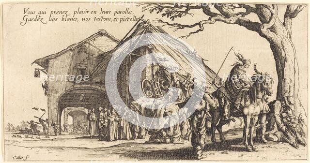 The Stopping Place, 1621. Creator: Jacques Callot.