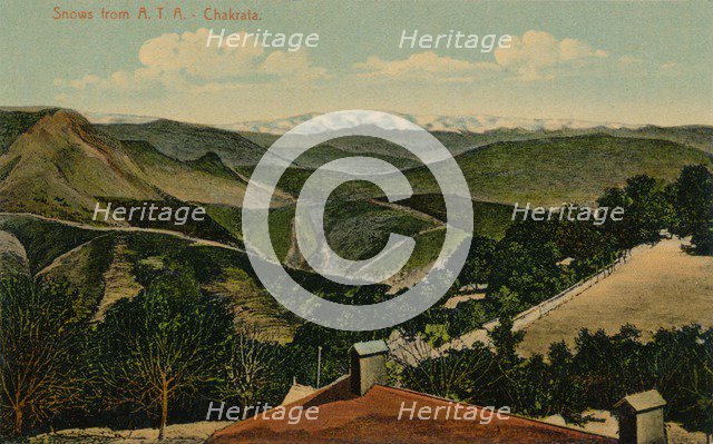 'Snows from A.T.A. Chakrata', c1938. Artist: Unknown.