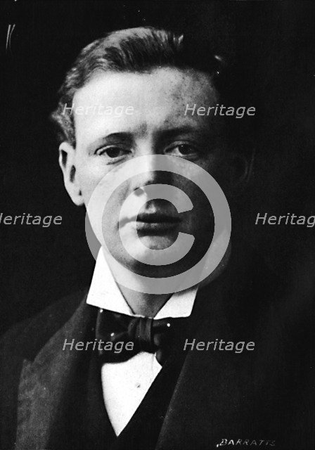 Winston Churchill around the time he first entered parliament, c1901, (1945). Artist: Unknown.