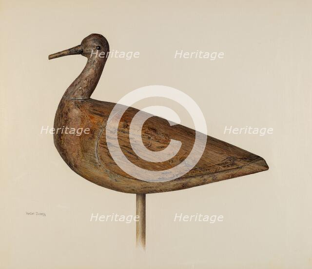 Decoy, c. 1942. Creator: Hester Duany.