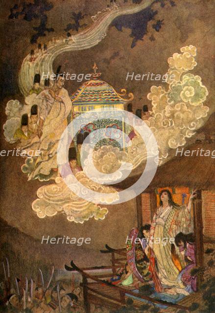 'The Moonfolk demand the Lady Kaguya', 1912. Creator: Evelyn Paul.