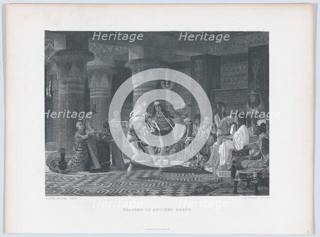 Pastime in Ancient Egypt, 1876. Creator: Charles William Sharpe.