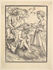 Job Tempted by a Demon, 1509. Creator: Hans Baldung.