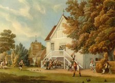 'The Bowling Green', late 18th century, (1941). Creator: Michael Angelo Rooker.