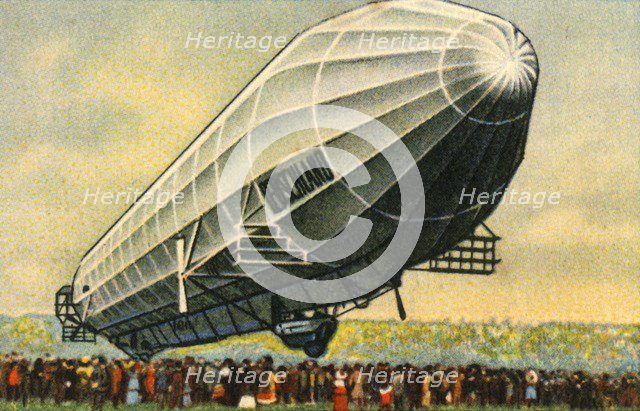 Deutschland LZ 7 zeppelin, 1910, (1932). Creator: Unknown.