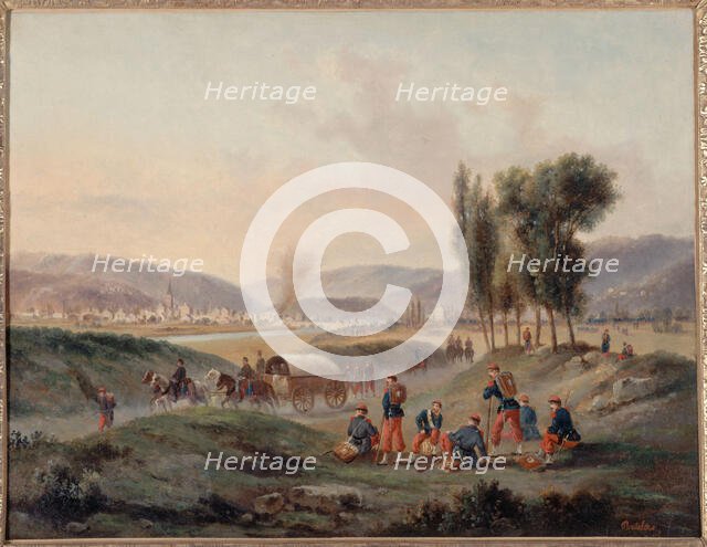 Sarrebruck after the battle, August 5, 1870. Creator: Gustave Boulanger.