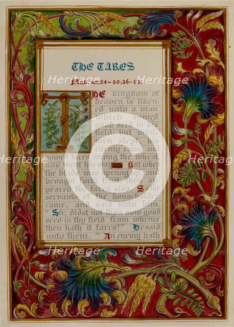 Illuminated Parable: The Tares, c. 1936. Creators: Robert Stewart, James Gross.
