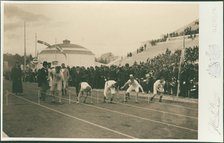 Olympic Games, 1896. Preparation for the 100-meter race, 1896.