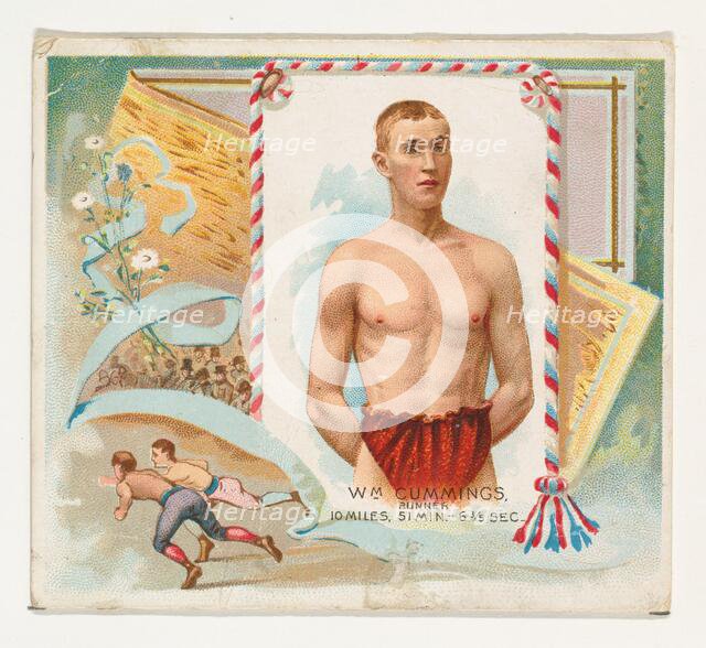 William Cummings, Runner, from World's Champions, Second Series (N43) for Allen & Ginter C..., 1888. Creator: Allen & Ginter.