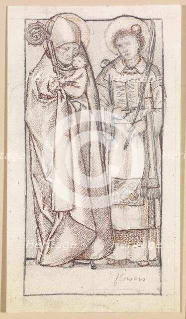 St Nicholas and St Stephen, 1865. Creator: Sir Edward Coley Burne-Jones.
