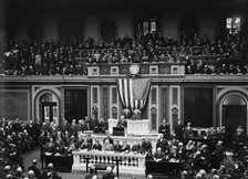 Wilson Before Congress...1913. Creator: Harris & Ewing.