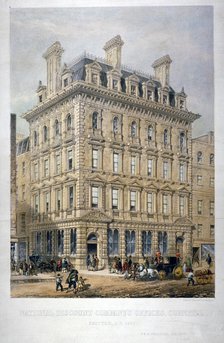 National Discount Company's offices, Cornhill, City of London, 1857. Artist: Day & Son