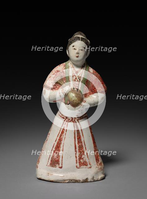 Lady Holding a Vase: Cizhou ware, 12th-13th Century. Creator: Unknown.