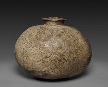 Jug with Oblong Body: Sueki Ware, 8th century. Creator: Unknown.