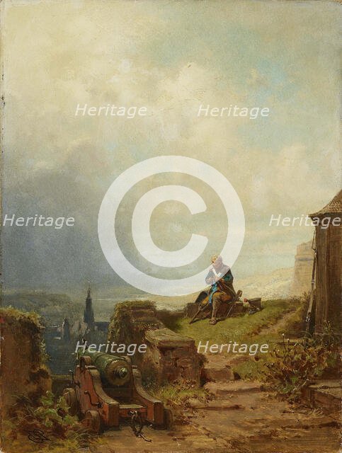 The Veteran, c. 1870. Creator: Spitzweg, Carl (1808-1885).
