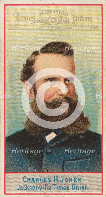 Charles H. Jones, Jacksonville Times Union, from the American Editors series (N1) for Alle..., 1887. Creator: Allen & Ginter.
