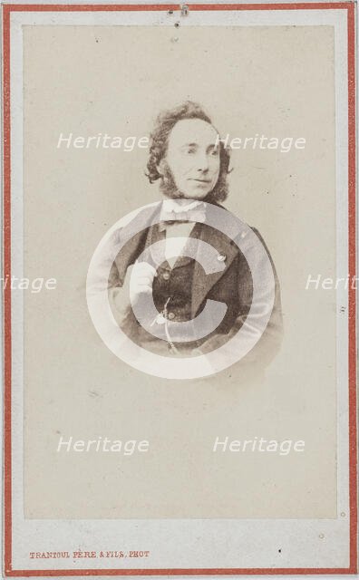Portrait of the violinist and composer Camillo Sivori (1815-1894) . Creator: Photo studio Trantoul Père & Fils.
