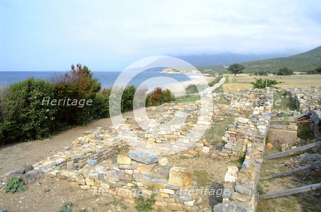 The baths at Mesembria, Greece. Artist: Samuel Magal