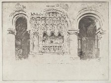 The Founder's Tomb, Church of Saint Bartholomew the Great, 1903. Creator: Joseph Pennell.