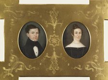 Portraits of a Gentleman and a Lady, c1835. Creator: Unknown.