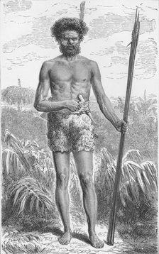 'Native of Australia',  c1885, (1890). Artist: Robert Taylor Pritchett.