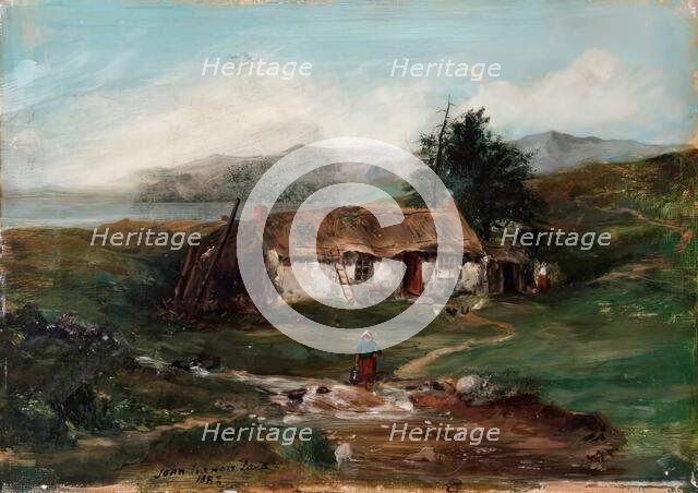 Croft Scene, 1882. Creator: John Francis Faed.