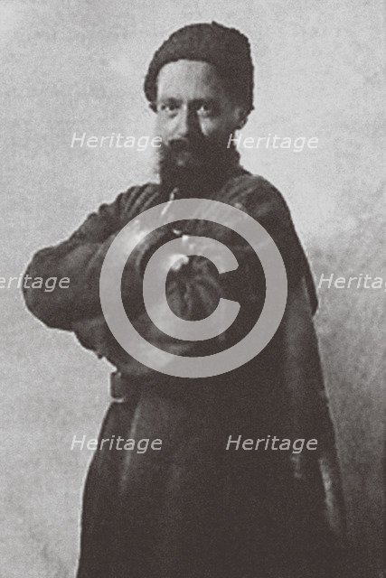 Artist Pavel Shcherbov on the Caucasus, 1900s.