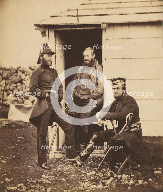 Officers on the Staff of Lt. General Sir G. Brown., 1855. Creator: Roger Fenton.