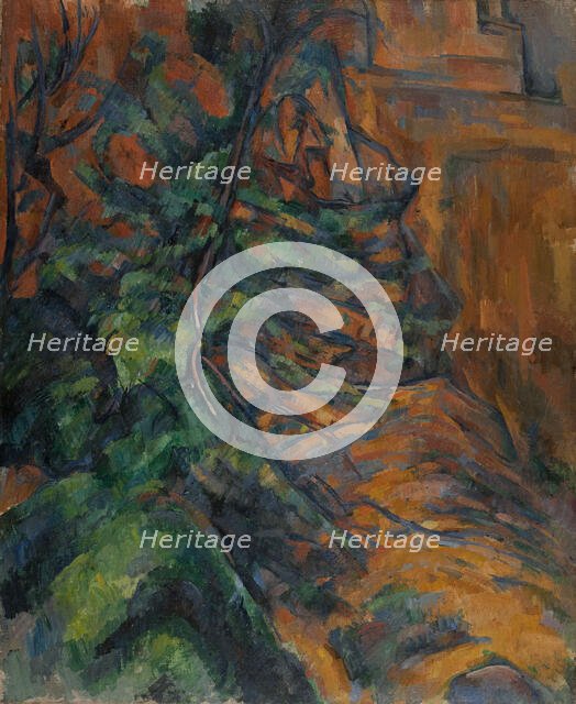 Rochers et branches à Bibémus, between 1895 and 1904. Creator: Paul Cezanne.