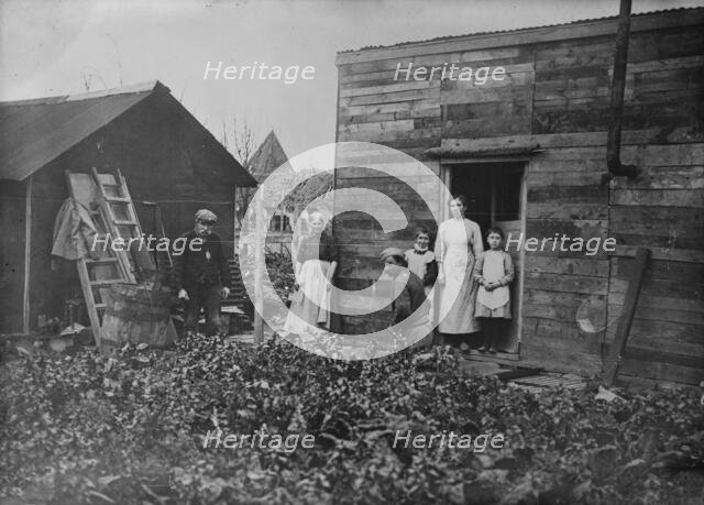 Improvised homes in ruined France, between c1915 and 1918. Creator: Bain News Service.
