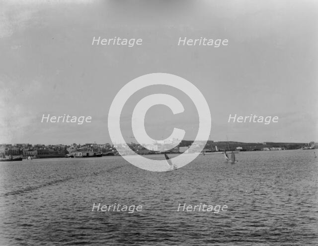 Steamer landing and San Cristobal, San Juan, Puerto Rico, between 1880 and 1901. Creator: Unknown.