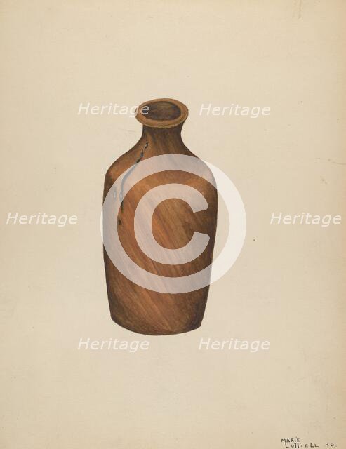Ink Bottle, 1940. Creator: Marie Lutrell.