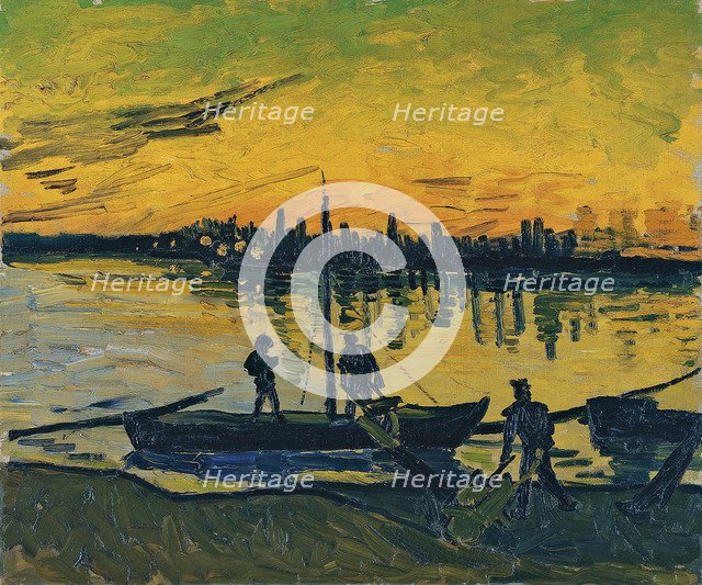 The Stevedores in Arles, 1888. Artist: Gogh, Vincent, van (1853-1890)