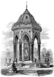 Drinking-fountain in Victoria Park, the gift of Miss Burdett Coutts, 1862. Creator: Unknown.