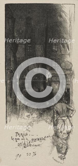 Rue de la Montagne, St. Geneviève. Creator: Auguste Louis Lepère (French, 1849-1918).