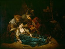 The Death of Lucretia (?), mid-1640s. Creator: School of Rembrandt van Rijn.