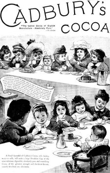 Advertisement for Cadbury's Cocoa, 1895. Creator: Unknown.