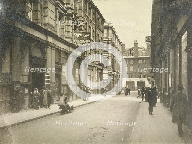 East end of Jewin Street, London, c1920. Artist: Anon