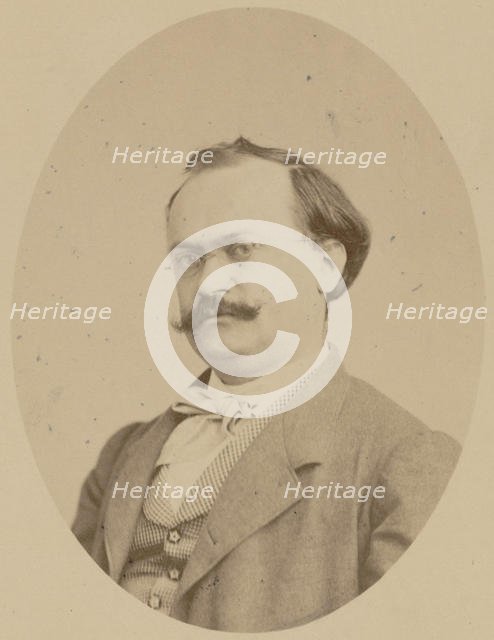 Portrait of the Composer Charles Lecocq (1832-1918), 1866. Creator: Photo studio A. Legras.