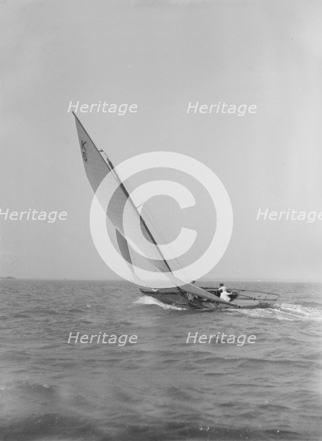 The 7 Metre Olympic class 'Quaker Girl', 1911. Creator: Kirk & Sons of Cowes.