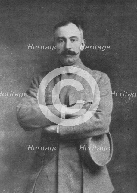 'Au cimetiere de Blercourt; le sous-lieutenant Andre Thome, tombe au bois des Corbeaux..., 1916. Creator: Unknown.